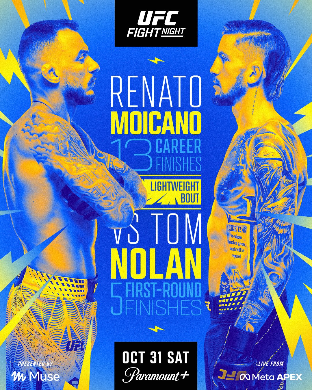 Affiche UFC Fight Night: Moicano vs. Nolan