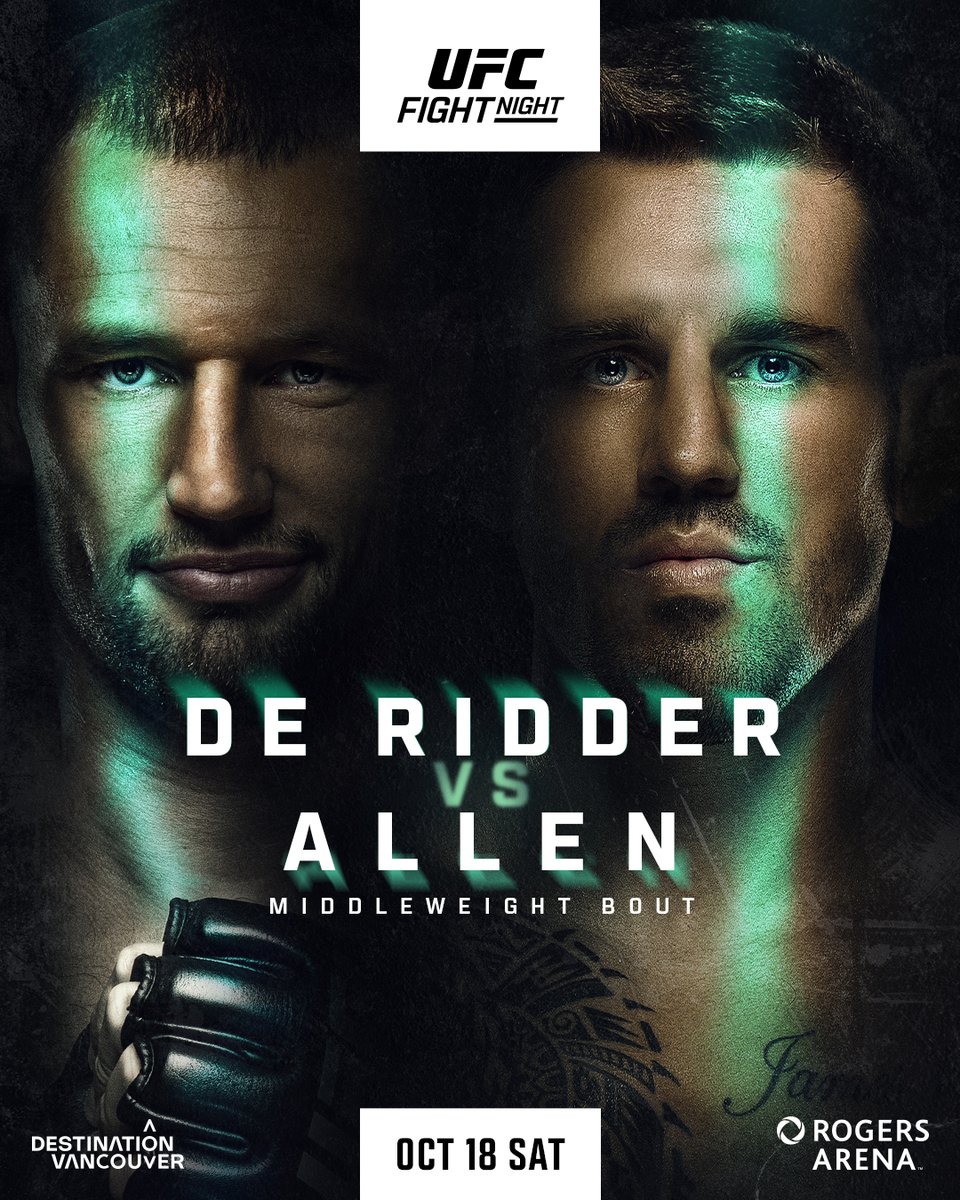 Affiche UFC Fight Night: De Ridder vs. Allen