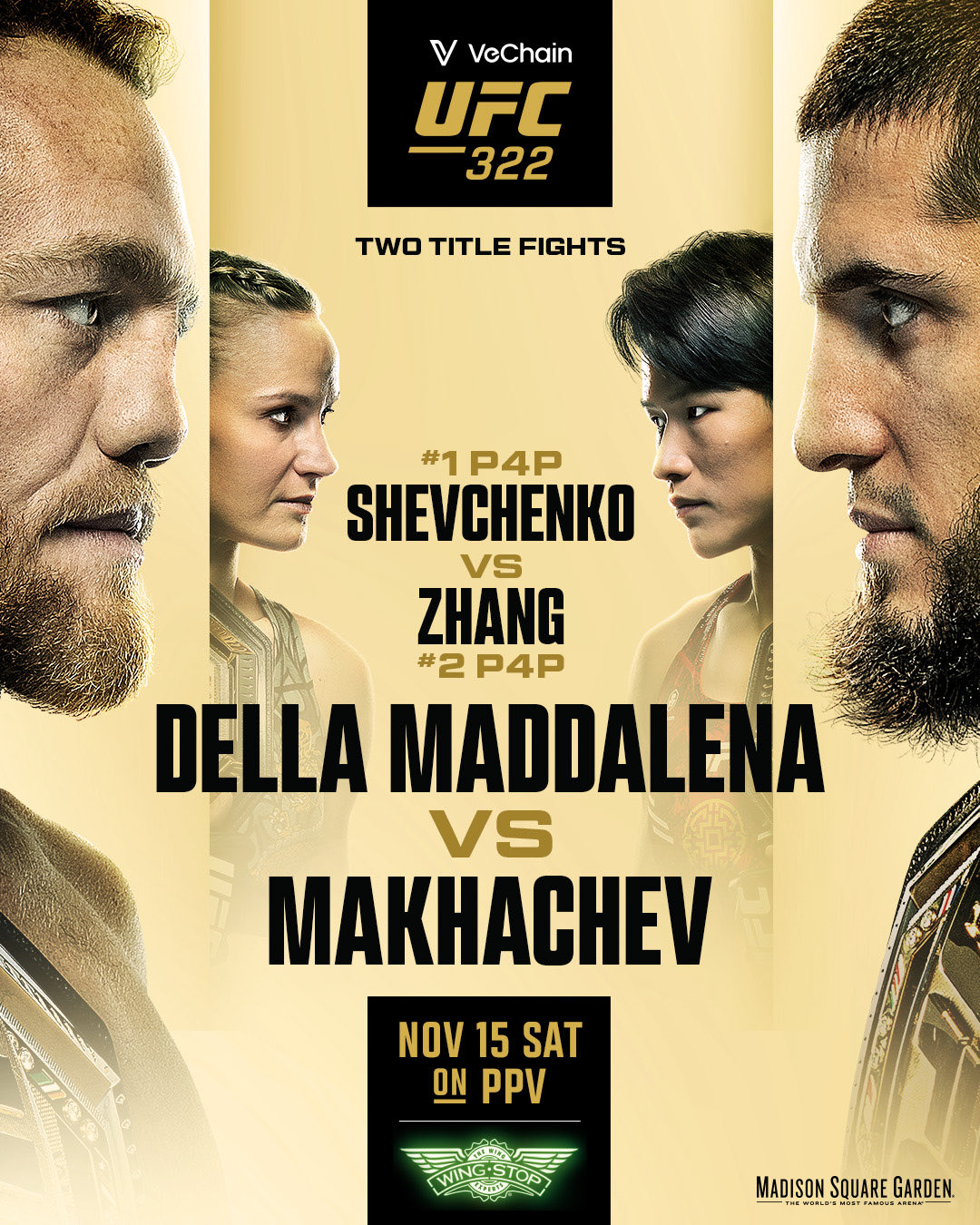 Affiche UFC 322: Della Maddalena vs. Makhachev