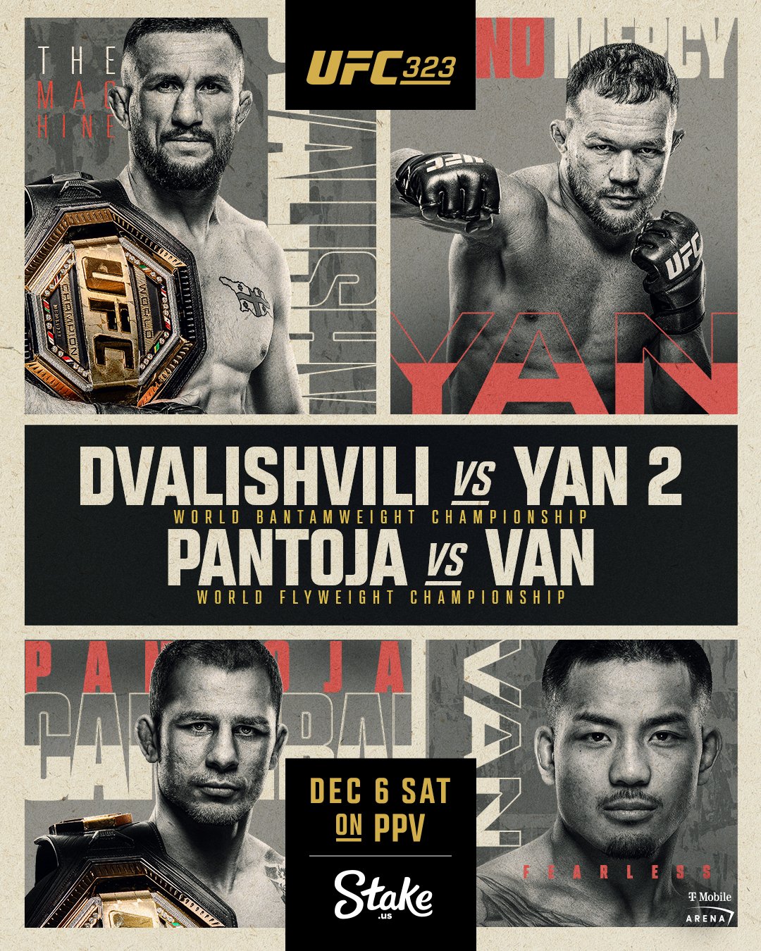 Affiche UFC 323: Dvalishvili vs. Yan 2