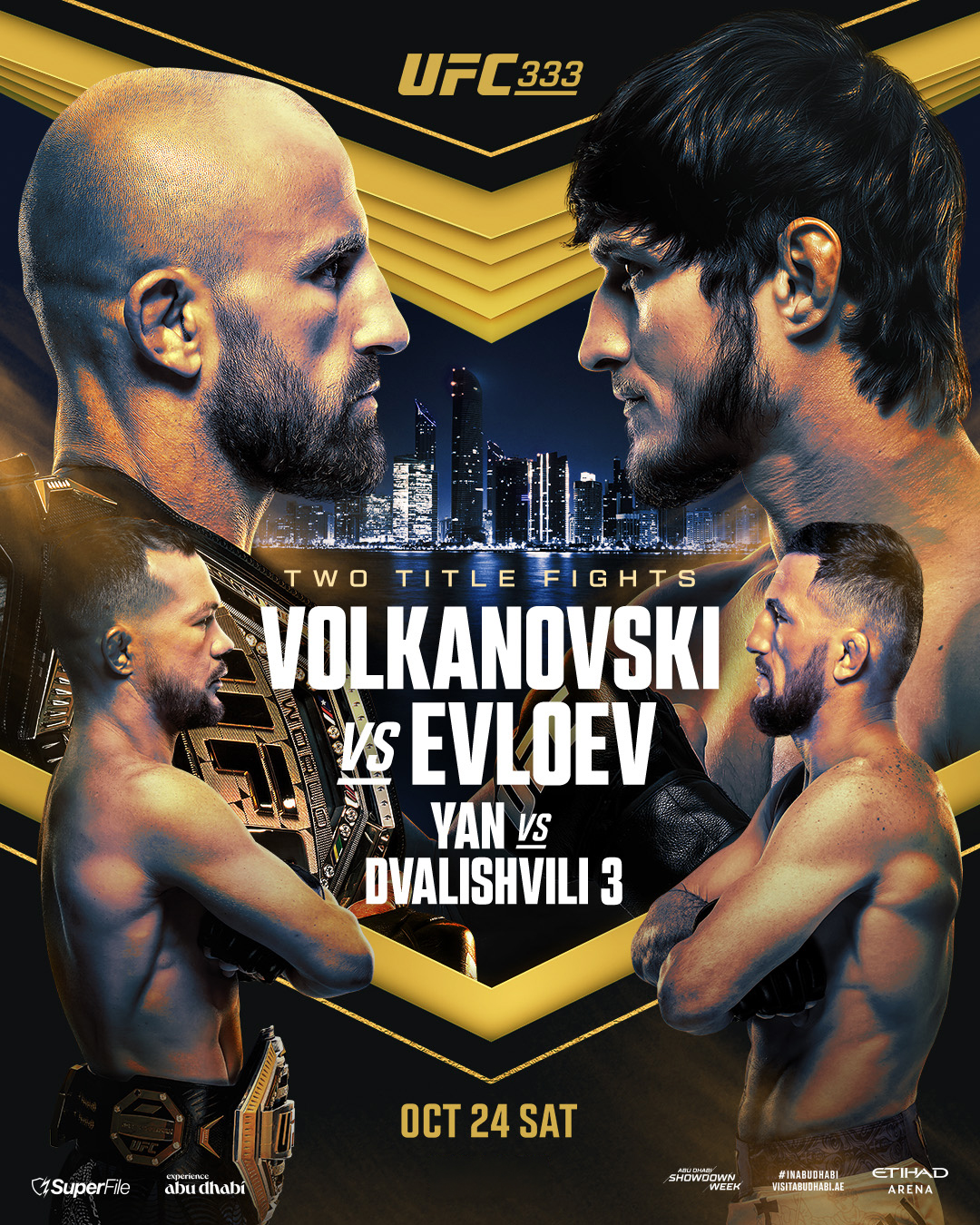 Affiche UFC 333: Volkanovski vs. Evloev