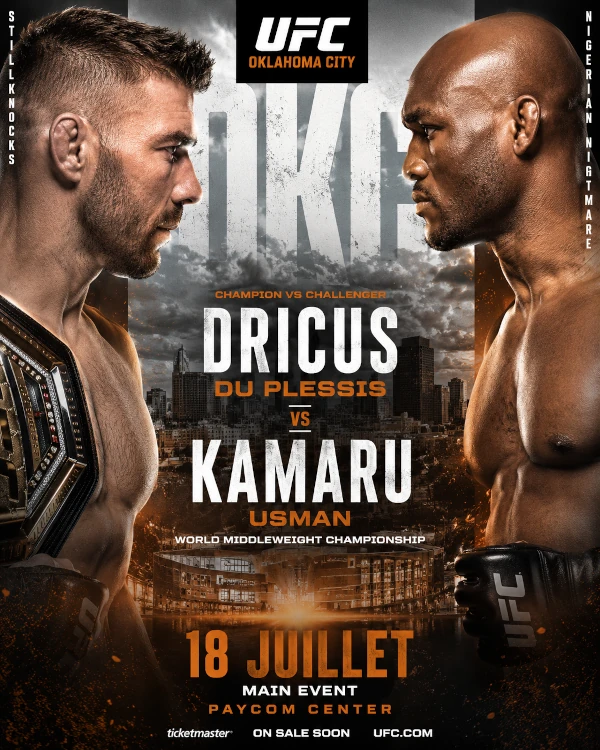 Affiche UFC Fight Night: Du Plessis vs. Usman
